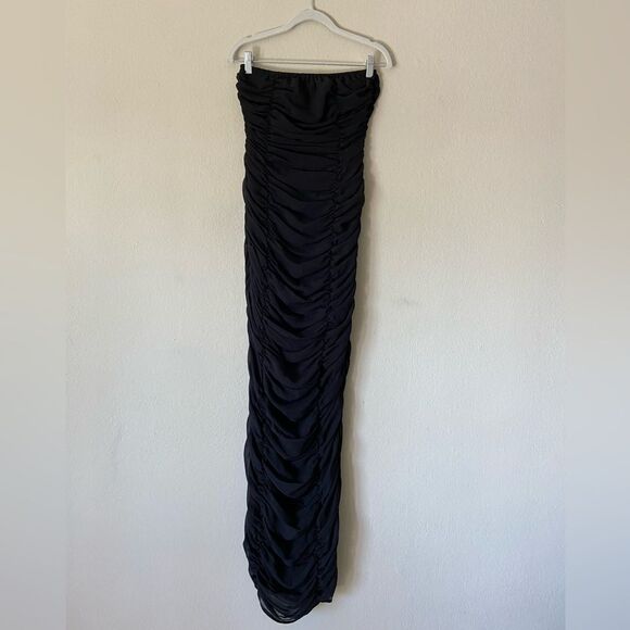 NWT Revolve Ow Collection Sandy Maxi Black Dress Chiffon Size S - Picture 14 of 14